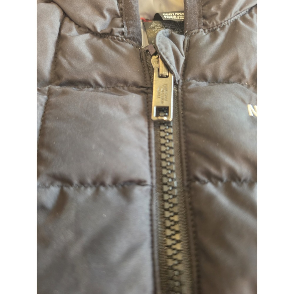 The North Face Baby Hooded Puffer Jacket Black 3-6 Months Full Zip Winter... - Picture 8 of 10